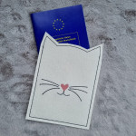 Stickserie ITH - Impfpasshülle Katzenkopf Ohren Gesicht